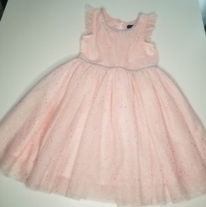 Girls pink and silver stars dress